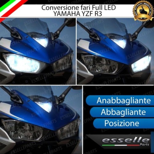 Conversione a Led 6000K Canbus Yamaha Yzf R3 No Error