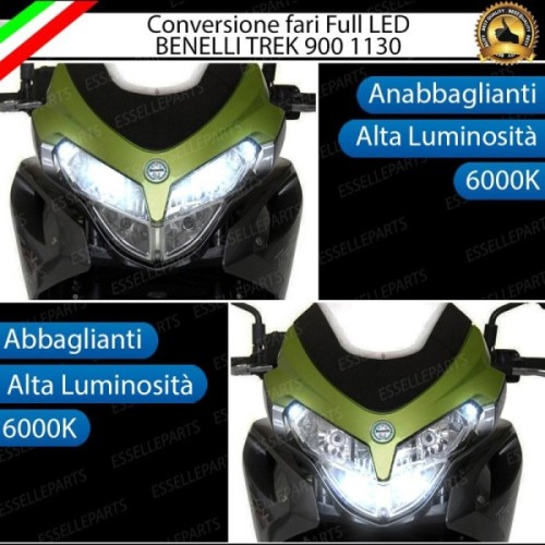 Conversione Fari a Led H7 per Benelli Tre 899 K 6000K Canbus