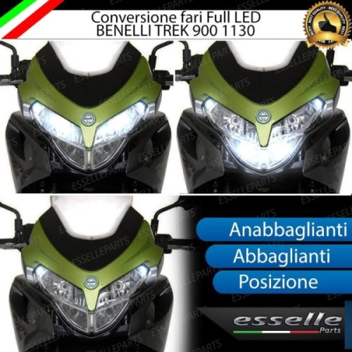 Conversione Fari Full LED per Benelli Tre 899 K Lampade Compatte 6000K Bianco