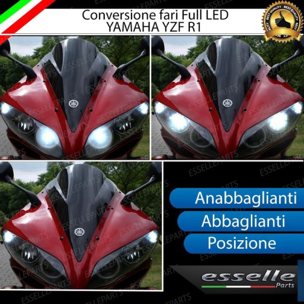 Conversione Fari Full LED YAMAHA YZF R1 DAL 2004 AL 2008