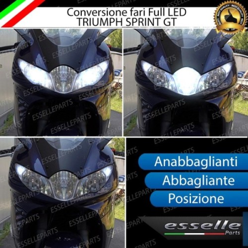 Conversione Fari Full LED per Triumph Sprint 1050 ST LED Compatti 6000K Bianco
