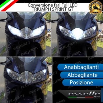 Conversione Fari Full LED per Triumph Sprint 1050 ST LED Compatti 6000K Bianco Conversione Fari Full LED per Triumph Sprint 1050 ST LED Compatti 6000K Bianco