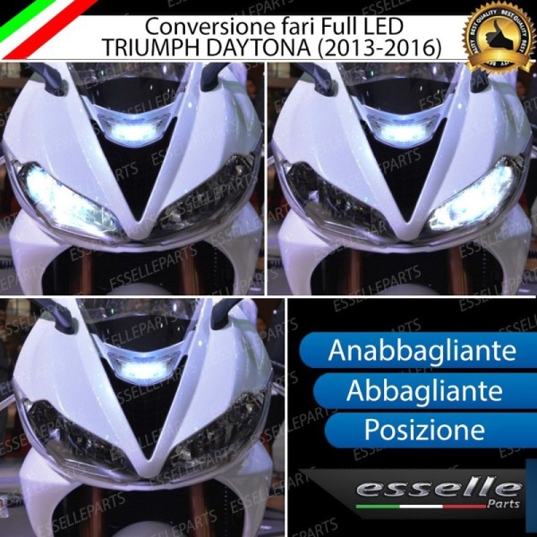 Conversione Fari Full LED Triumph Daytona dal 2013 IN POI 