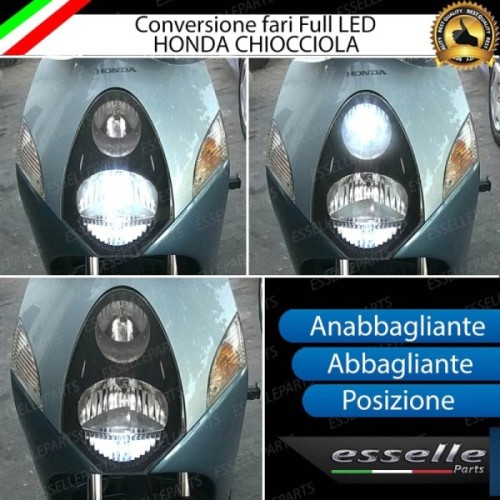 Conversione Fari Full LED per HONDA @ 150 (2000-2006) Lampade 6000K Bianco Ghiaccio