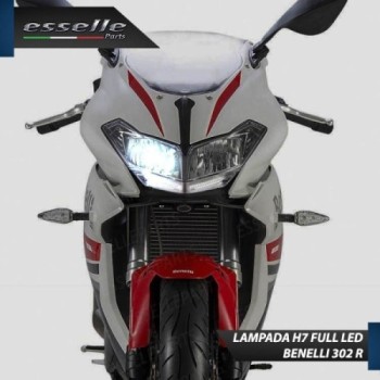 Kit Full LED H7 Anabbagliante Per Benelli BN 302 R 3000 Lumen LED Compatto 6000K