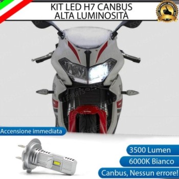 Kit Full LED H7 Abbagliante Per Benelli BN 302 R 3000 Lumen Ultra Compatta 6000K