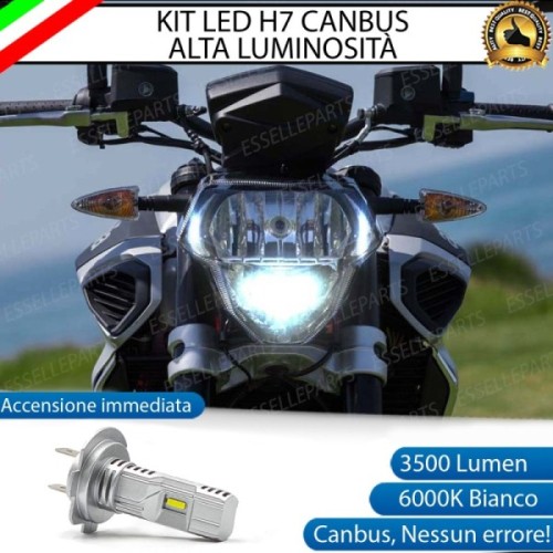 Kit Full LED H7 3500 Lumen Abbagliante per Aprilia Shiver 750 2009-2012 GT ABS