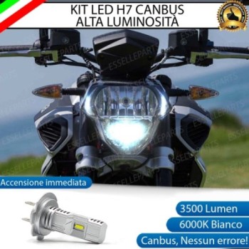 Kit Full LED Lampada H7 3500 Lumen Abbagliante per Aprilia Shiver 750 2010-2016
