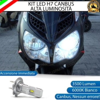 Kit Full LED H7 3500 Lumen Abbagliante per Aprilia Sportcity 125 2008-2013 Cube