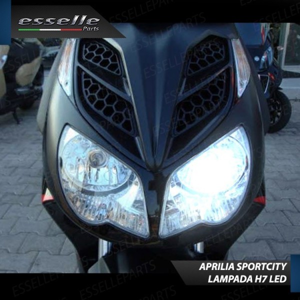 Kit Full LED H7 3500 Lumen Abbagliante per Aprilia Sportcity 125 2008-2013 Street