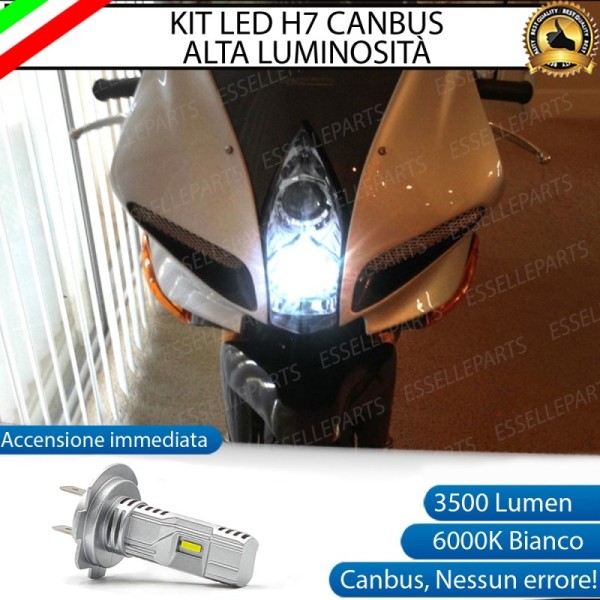 Kit Full LED Lampada H7 3500 Lumen Abbagliante per Benelli Tornado Tre 1130 2008-2011