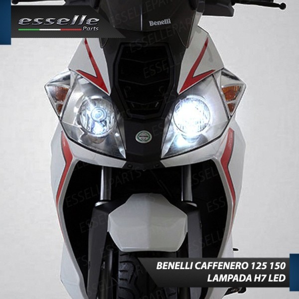 Kit Full LED Lampada H7 3500 Lumen Abbagliante per Benelli Caffenero 150 2011-2015