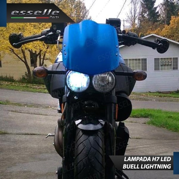 Kit Full LED Lampada H7 3500 Lumen Anabbagliante per Buell Lightning 2002-2011 XB 12S
