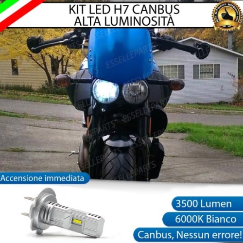 Kit Full LED Lampada H7 3500 Lumen Anabbagliante per Buell Lightning 2003-2004 XB 9S