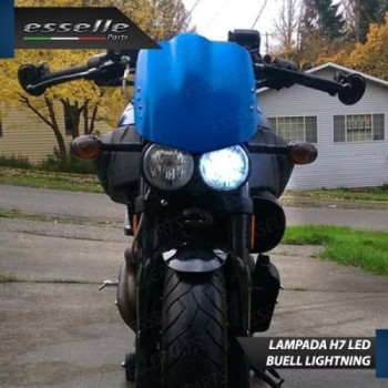 Kit Full LED Lampada H7 3500 Lumen Abbagliante per Buell Lightning 2003-2004 XB 9S