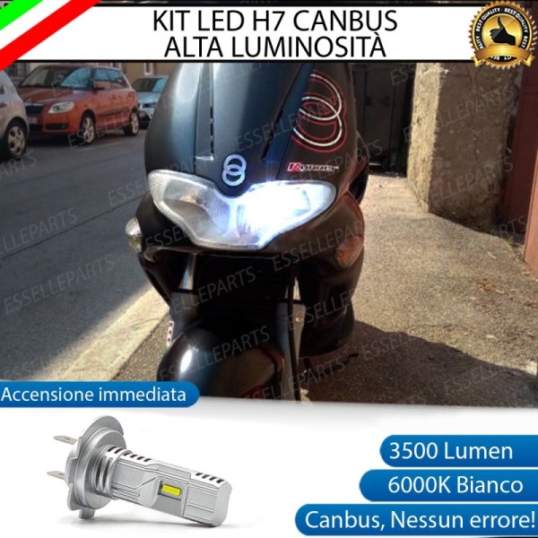 Kit Full LED Lampada H7 3500 Lumen Abbagliante per Gilera Runner 180 1998-1999 FXF