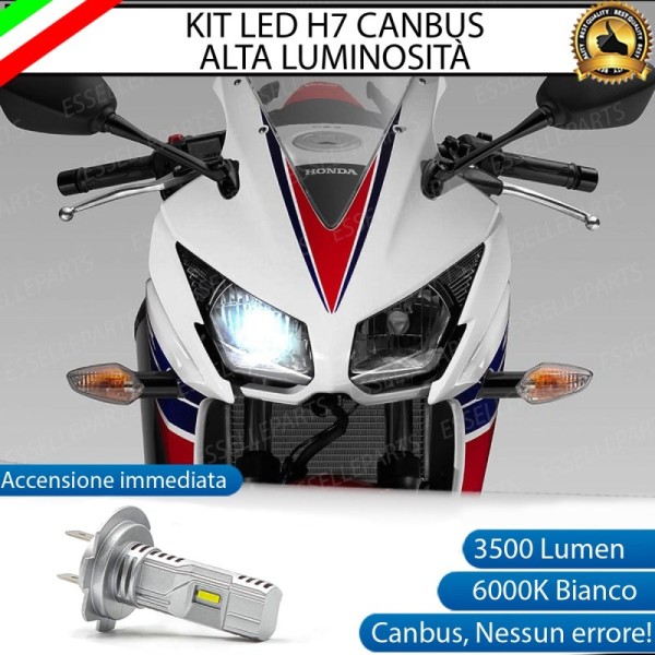 Kit Full LED Lampada H7 3500 Lumen Anabbagliante Honda CBR 300 R 2014-2017 ABS