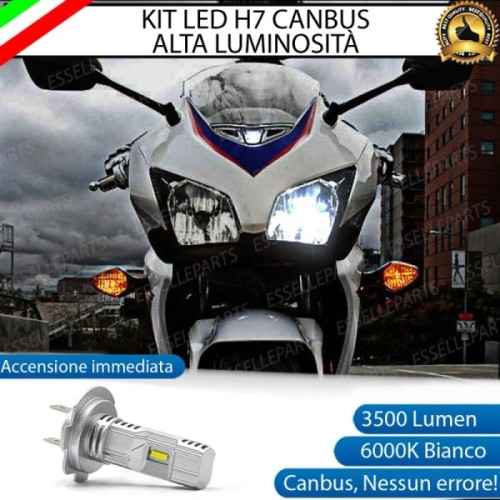 Kit Full LED Lampada H7 3500 Lumen Abbagliante Honda CBR 500 R 2012-2016 ABS