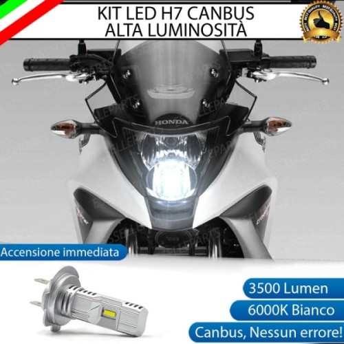 Kit Full LED Lampada H7 3500 Lumen Abbagliante Honda Crossrunner 2010-2014 ABS