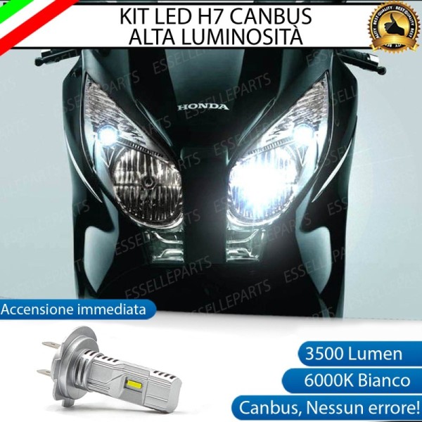 Kit Full LED Lampada H7 3500 Lumen Abbagliante Honda S Wing 125 2007-2011