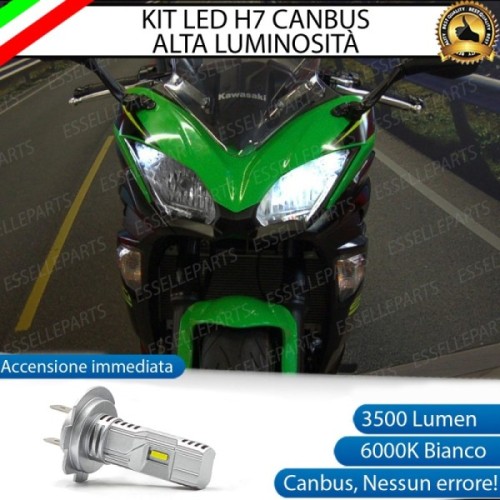 Kit Full LED Lampada H7 3500 Lumen Abbagliante per KAWASAKI Ninja 650 2017-2019