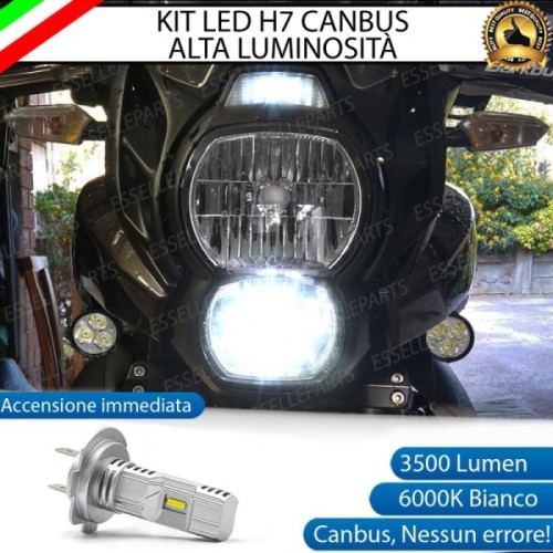 Kit Full LED Lampada H7 3500 Lumen Abbagliante per KAWASAKI Versys 650 2010-2013