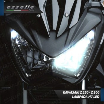 Kit Full LED Lampada H7 3500 Lumen Abbagliante per KAWASAKI Z 250 2015-2016 ABS