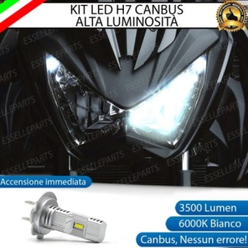 Kit Full LED Lampada H7 3500 Lumen Abbagliante per KAWASAKI Z 300 2015-2016 ABS