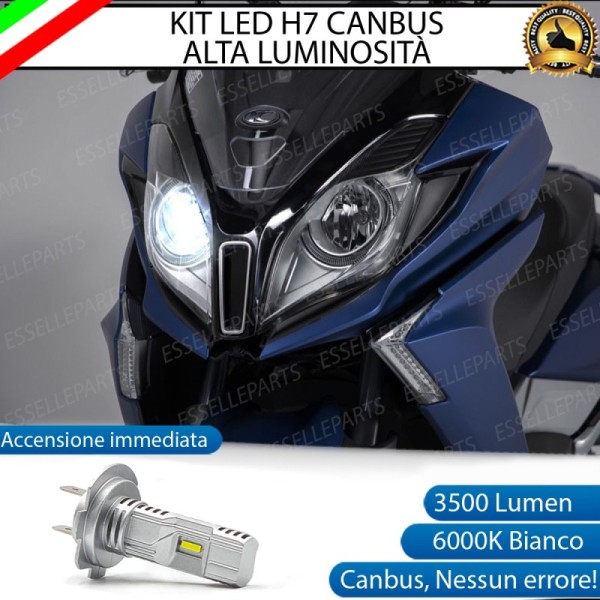 Kit Full LED Lampada H7 3500 Lumen Abbagliante per KYMCO Downtown 350i 2016-2020 ABS