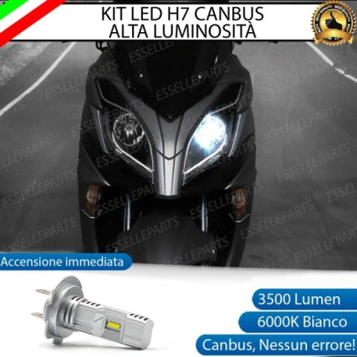 Kit Full LED Lampada H7 3500 Lumen Abbagliante per KYMCO G-Dink 300i 2018-2020