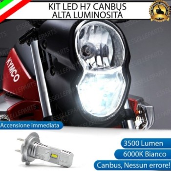 Kit Full LED Lampada H7 3500 Lumen Abbagliante per KYMCO K-Pipe 125 2012-2017