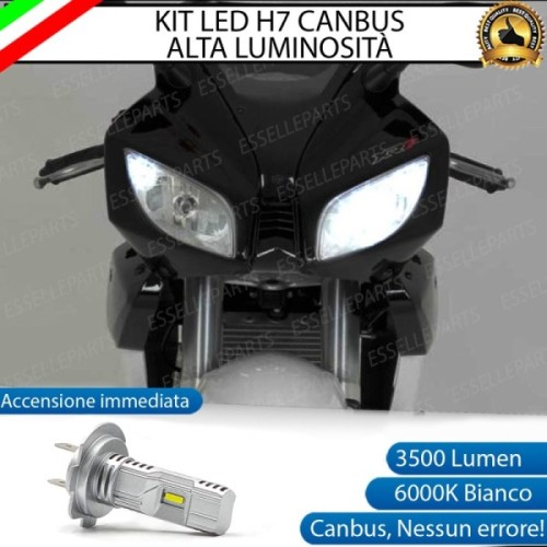 Kit Full LED Lampada H7 3500 Lumen Abbagliante per PEUGEOT XR7 50 2008-2013