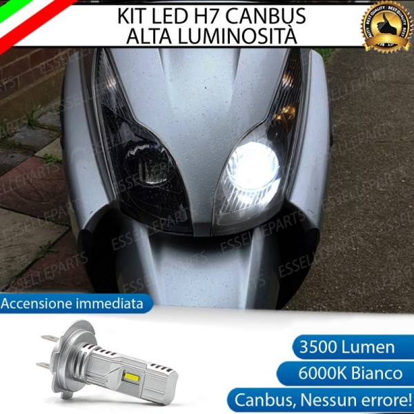 Kit Full LED Lampada H7 3500 Lumen Abbagliante per PIAGGIO X7 300 2009-2014 Evo
