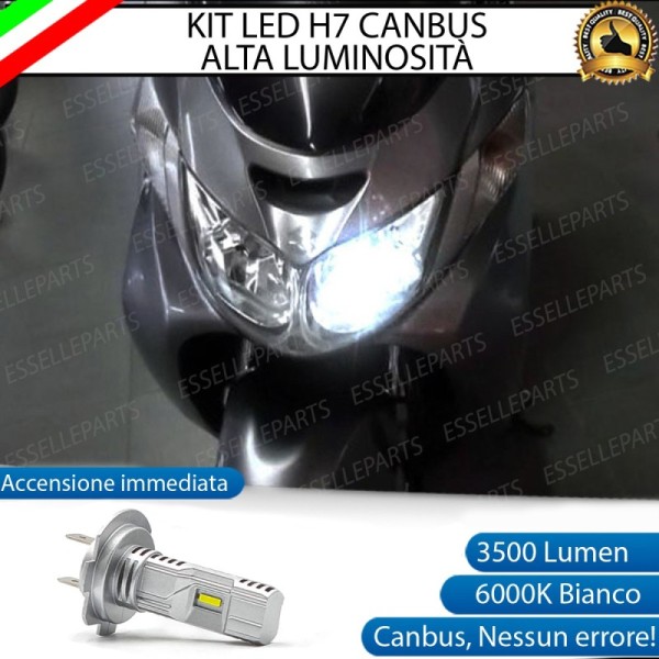 Kit Full LED Lampada H7 3500 Lumen Abbagliante per SUZUKI Burgman AN 400 2006-2007