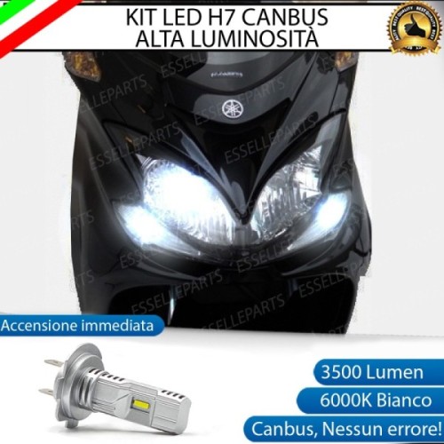 Kit Full LED Lampada H7 3500 Lumen Abbagliante per YAMAHA Majesty 400 2009-2014