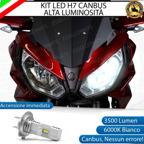 Kit Full LED Lampada H7 3500 Lumen Abbagliante per YAMAHA Tracer 700 2019-2020 GT