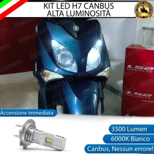 Kit Full LED Lampada H7 3500 Lumen Abbagliante per YAMAHA X-City 125 2007-2016
