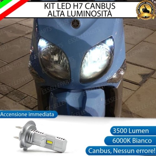 Kit Full LED Lampada H7 3500 Lumen Abbagliante per YAMAHA Xenter 150 2011-2014
