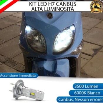 Kit Full LED Lampada H7 3500 Lumen Abbagliante per YAMAHA Xenter 150 2015-2017