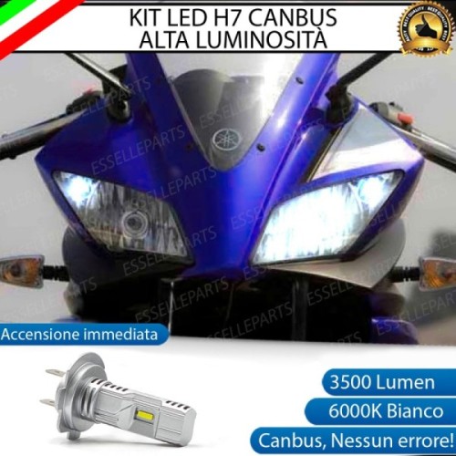 Kit Full LED Lampada H7 3500 Lumen Abbagliante per YAMAHA YZF R125 2008-2013