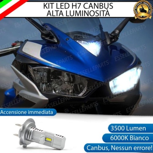 Kit Full LED Lampada H7 3500 Lumen Abbagliante per YAMAHA YZF R3 2018