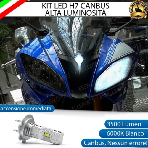 Kit Full LED Lampada H7 3500 Lumen Abbagliante per YAMAHA YZF R6 2006-2007