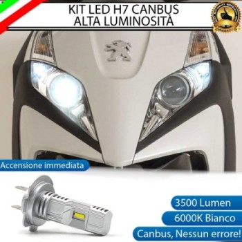 Kit Full LED Lampada H7 3500 Lumen Abbagliante per PEUGEOT Geopolis 300 2014-2015 R