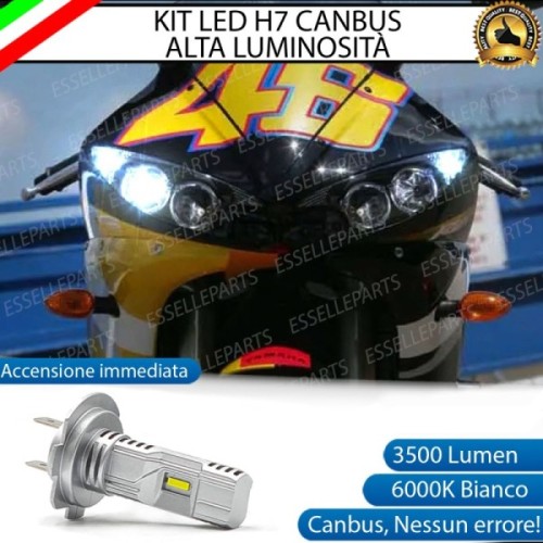 Kit Full LED Lampada H7 3500 Lumen Abbagliante per YAMAHA YZF R6 2003-2004