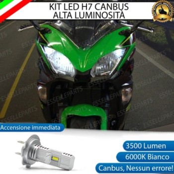Kit Full LED Lampada H7 3500 Lumen Anabbagliante per KAWASAKI Ninja 650 2017-2019