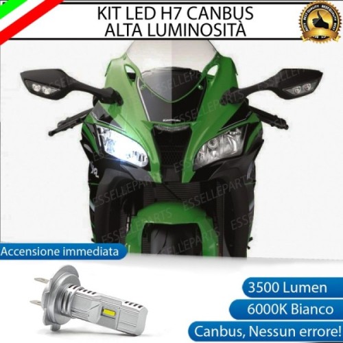 Kit Full LED H7 3500 Lumen Anabbagliante per KAWASAKI Ninja 1000 ZX-10R 2019-2020 SE
