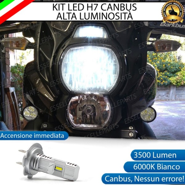 Kit Full LED Lampada H7 3500 Lumen Anabbagliante per KAWASAKI Versys 650 2010-2013
