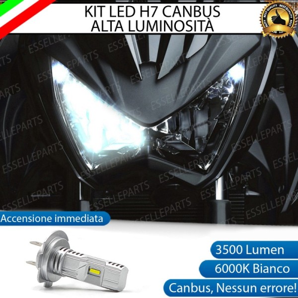 Kit Full LED Lampada H7 3500 Lumen Anabbagliante per KAWASAKI Z 250 2015-2016 ABS