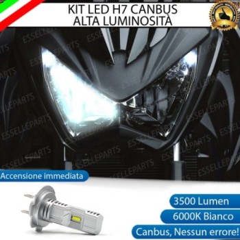 Kit Full LED Lampada H7 3500 Lumen Anabbagliante per KAWASAKI Z 300 2015-2016 ABS