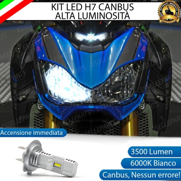 Kit Full LED Lampada H7 3500 Lumen Anabbagliante per KAWASAKI Z 900 2019